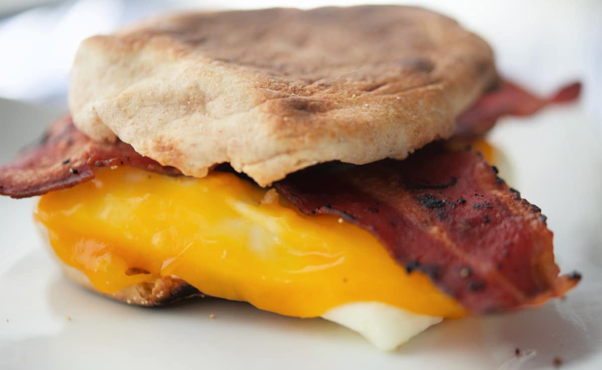 Turkey Bacon Breakfast Sandwich