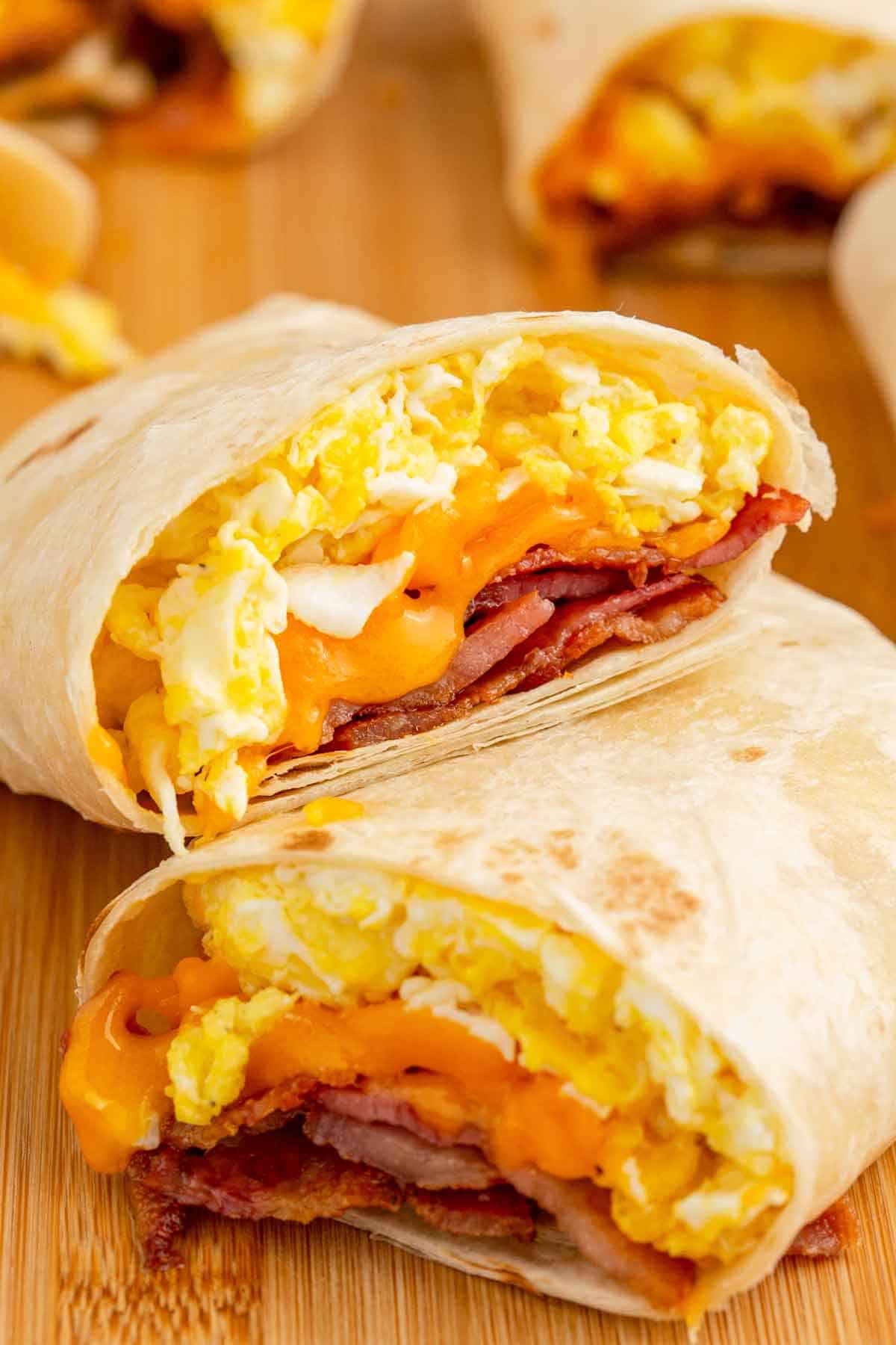 Turkey Bacon Breakfast Burrito